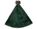 Kerstboomrok groen | polyester/fluweel | 120cm