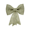 Kerststrik | plastic | licht goud/glitters | 30cm