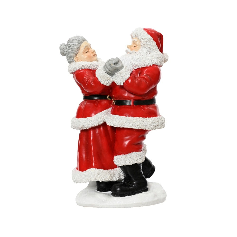 Kerstpaar | polyresin | rood | 27cm