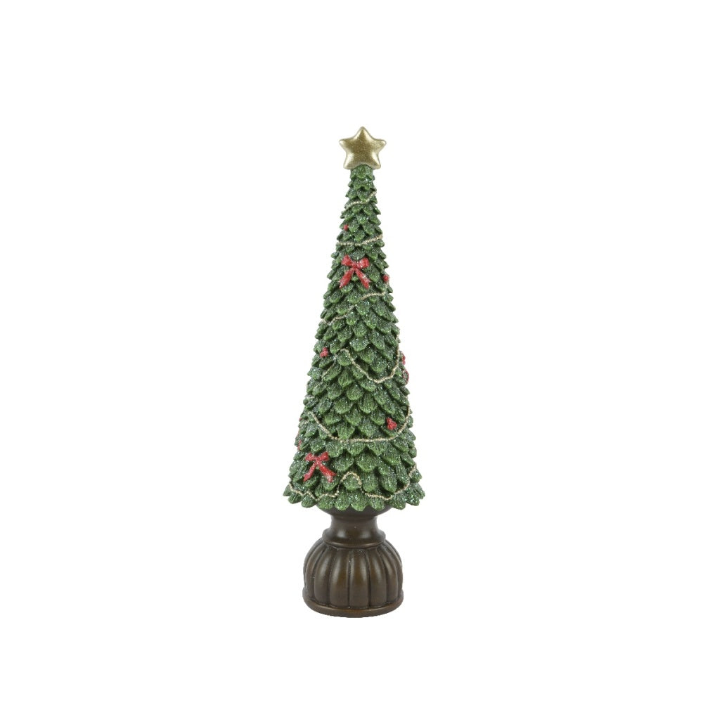Boom op voet | polyresin | groen | 44cm