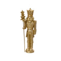 Notenkraker met staf | polyresin | goud | 26cm