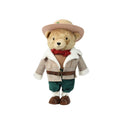 Beer met jas | polyester | bruin | 45cm