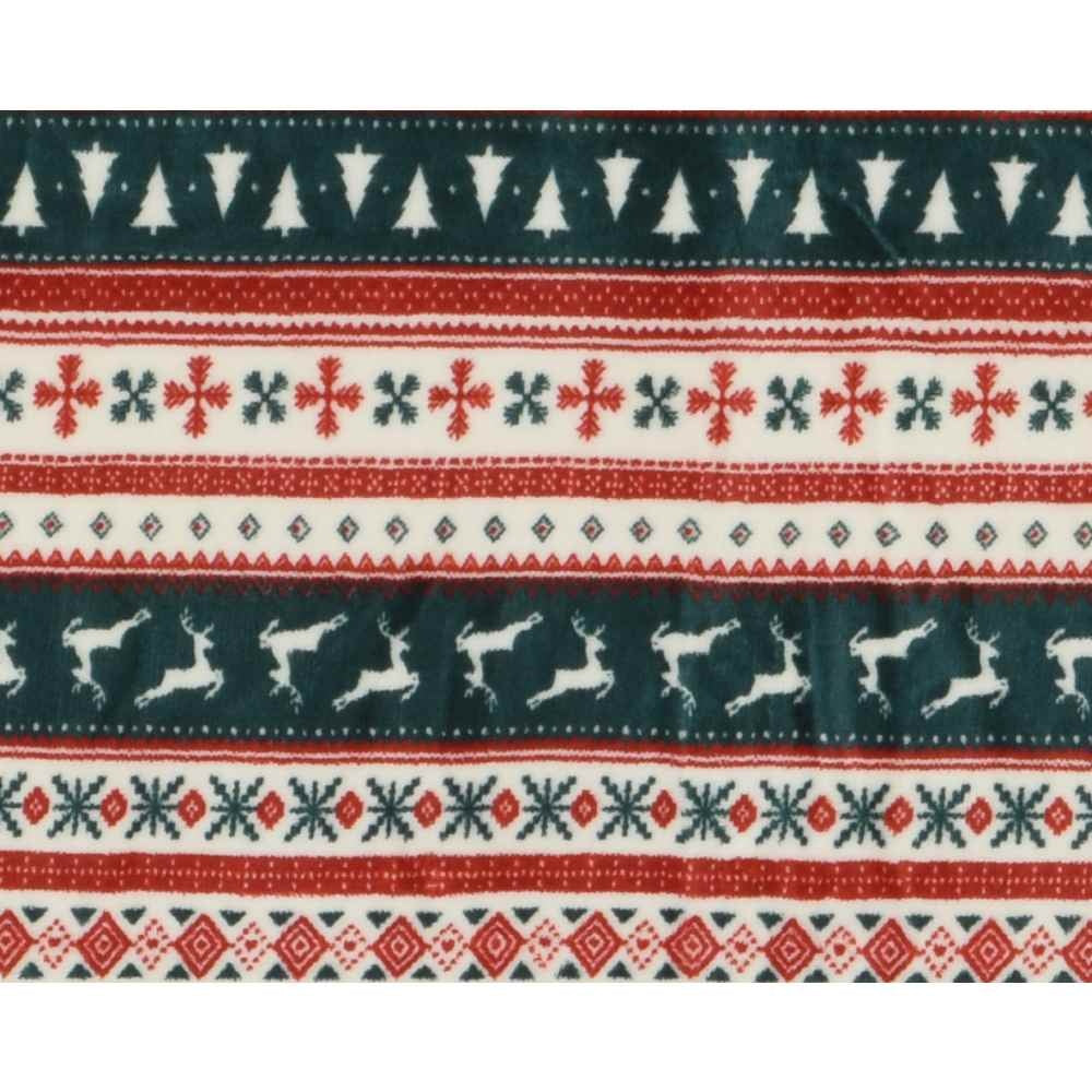 Kerstkleed rendier | groen/rood | 150cm