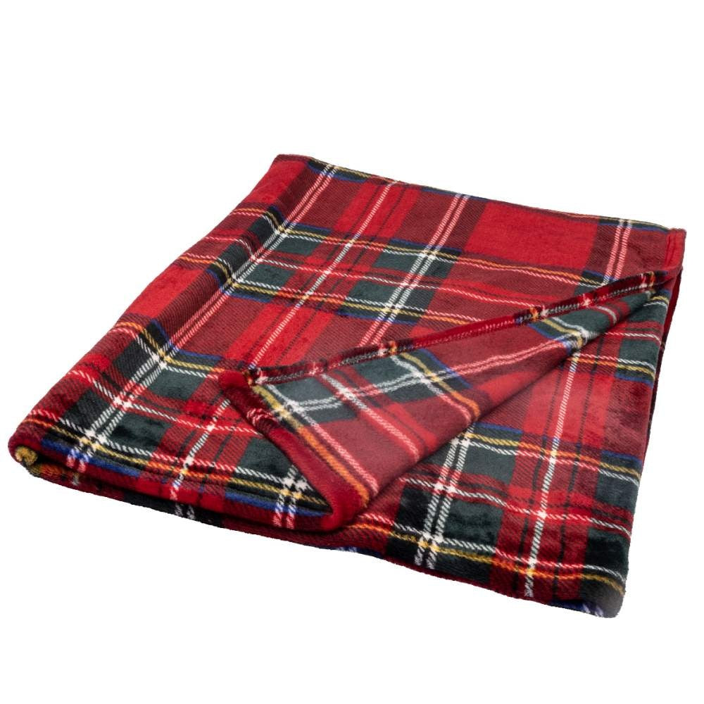 Kerstkleed geruit | rood | 200cm