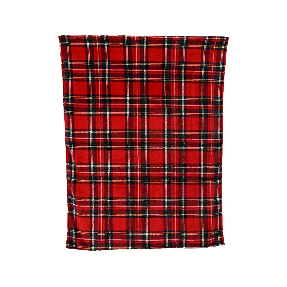 Kerstkleed geruit | rood | 200cm