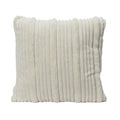 Kussen met strepen | polyester | wit | 45cm