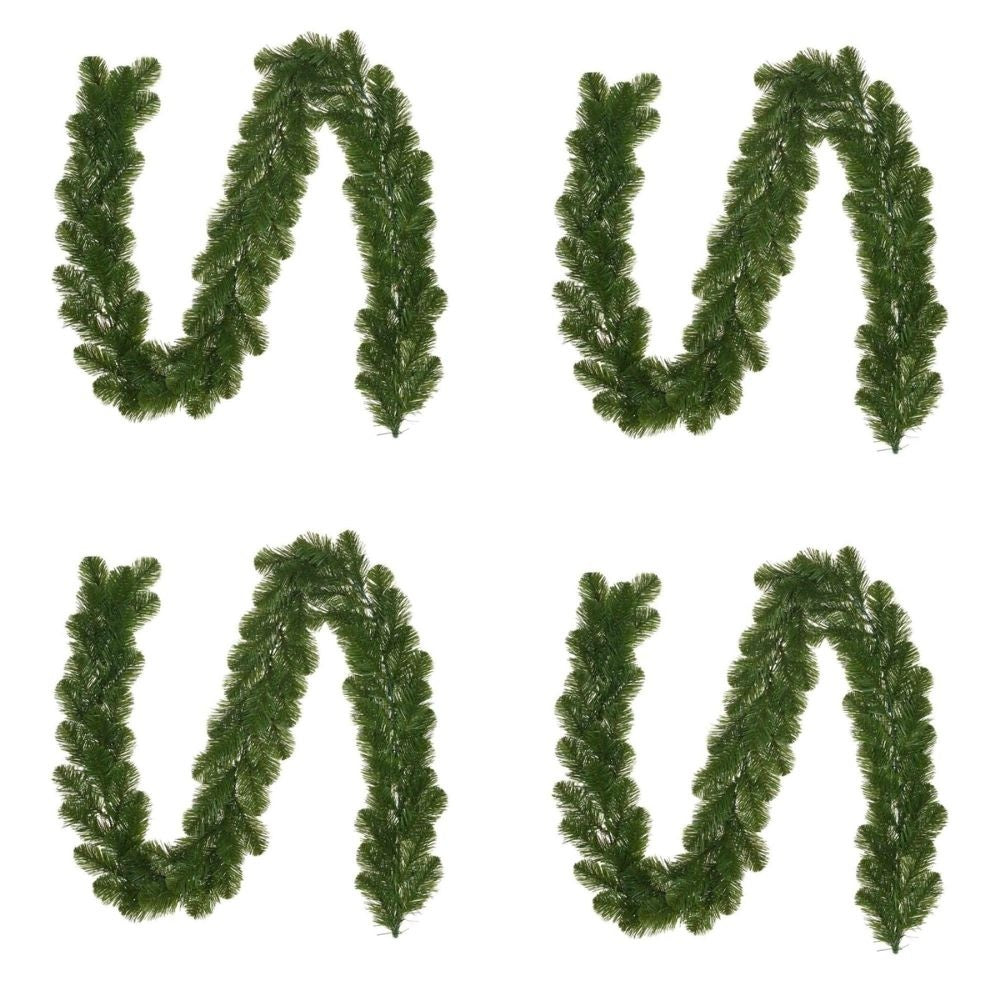 Norton kerstguirlande set van 4 | groen | 180cm