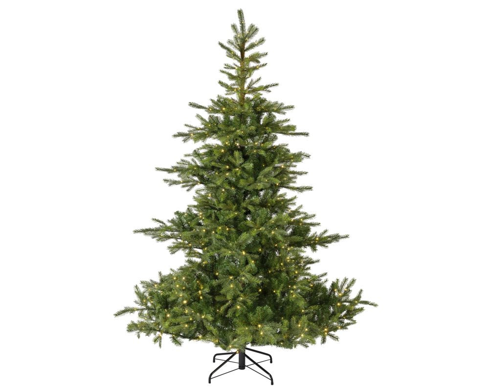 Grandis Fir kunstkerstboom 150xø111cm | groen met 250 LED lampjes