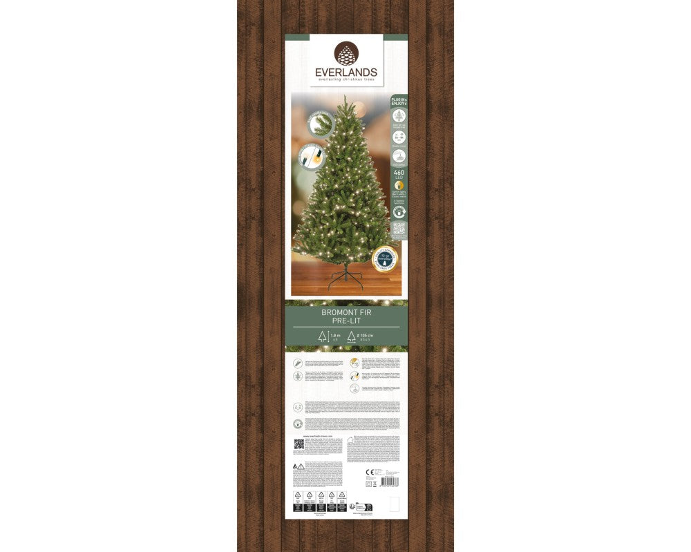Bromont Fir kunstkerstboom 180xø105cm | groen met 460 LED lampjes