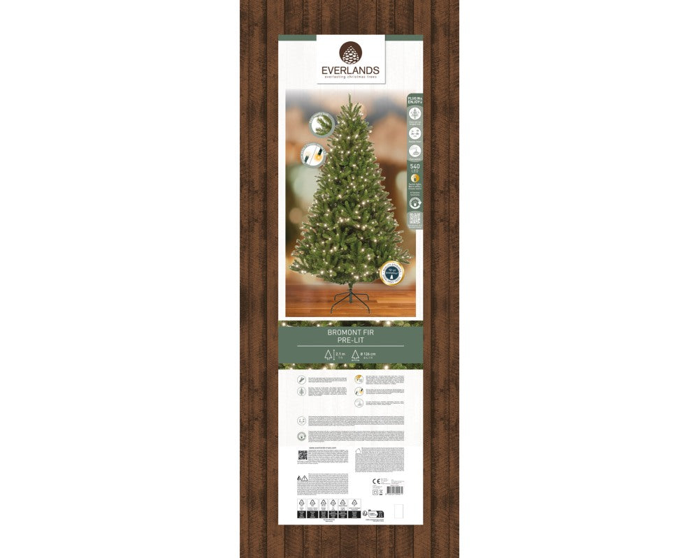 Bromont Fir kunstkerstboom 210xø126cm | groen met 540 LED lampjes