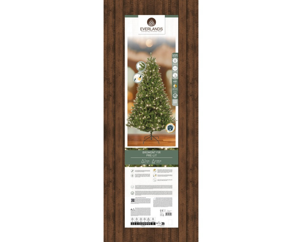 Bromont Fir kunstkerstboom 240xø140cm | groen met 680 LED lampjes