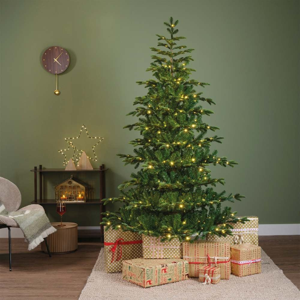 Balsamea Fir kunstkerstboom 210xø130cm | groen | 500 LED lampjes