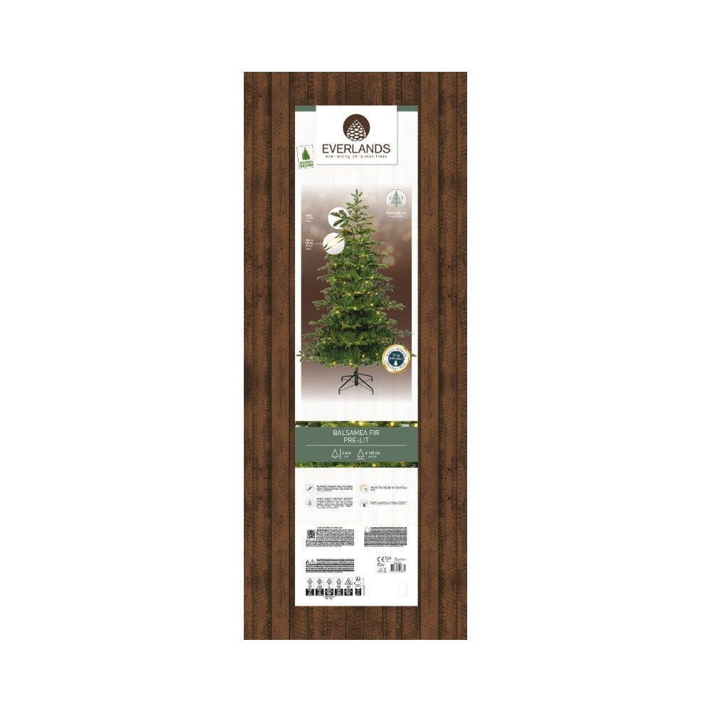 Balsamea Fir kunstkerstboom 240xø145cm | groen | 650 LED lampjes
