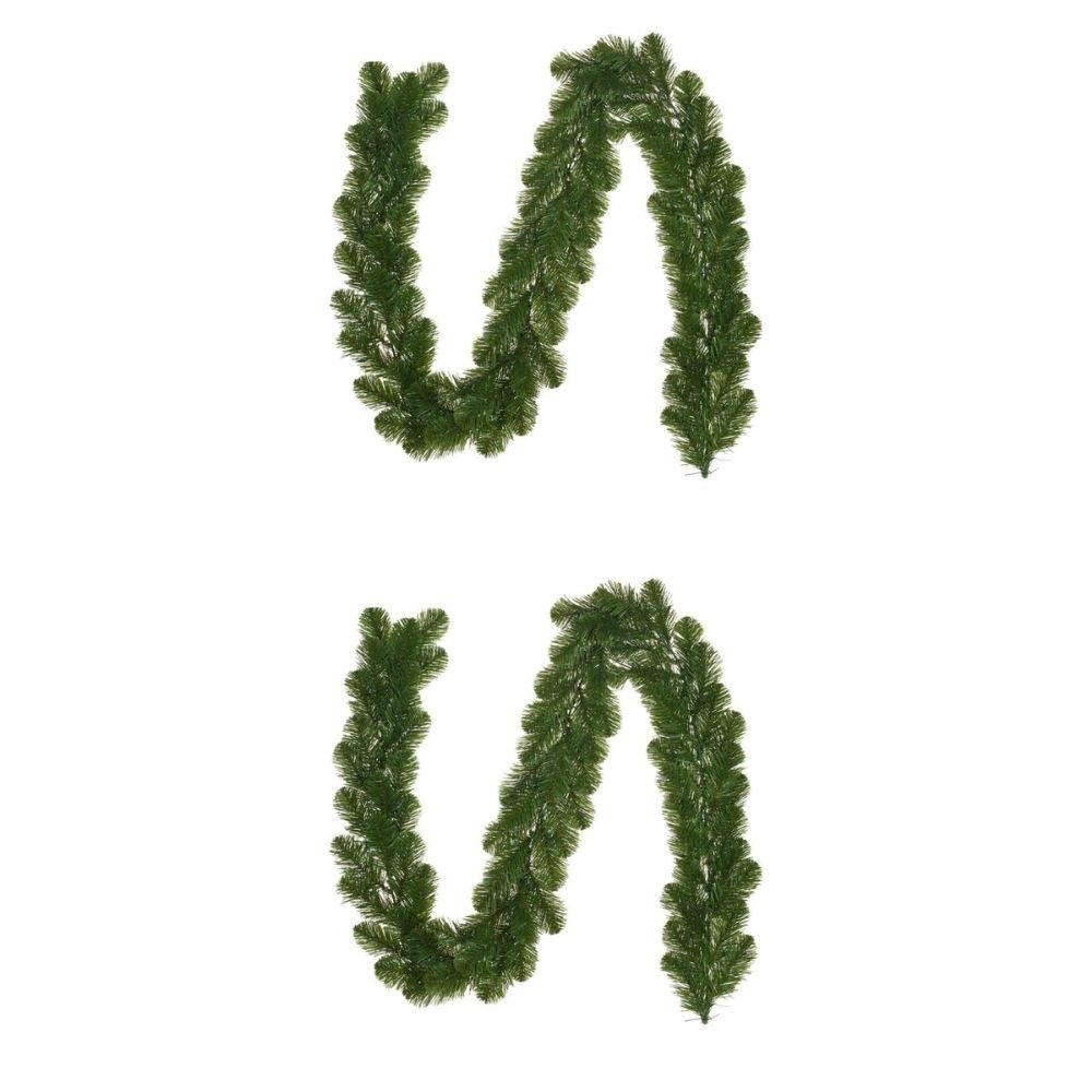Norton kerstguirlande set van 2 | groen | 180cm