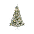 Imperial Pine kunstkerstboom 180xø117cm | wit/met sneeuw met 260 LED lampjes