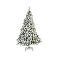 Imperial Pine kunstkerstboom 210xø137cm | wit/met sneeuw
