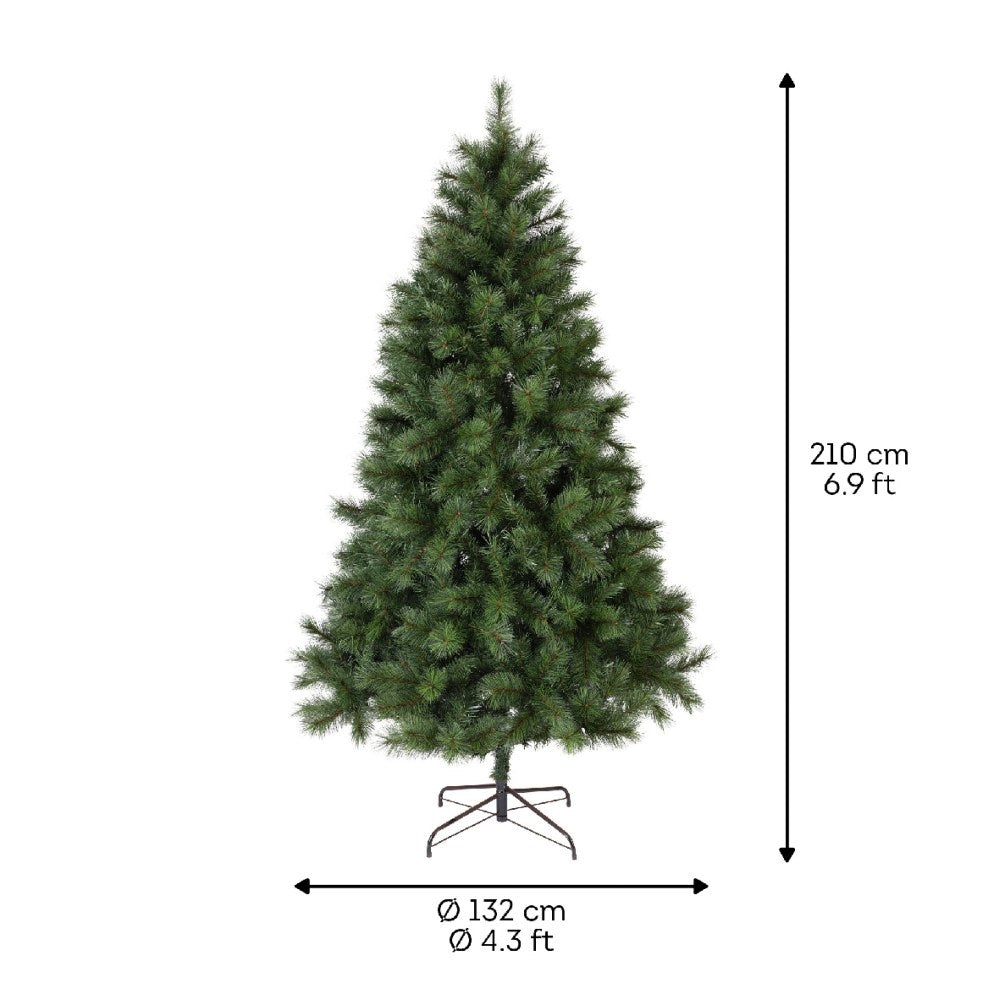 Ontario Pine kunstkerstboom 210xø132cm | groen