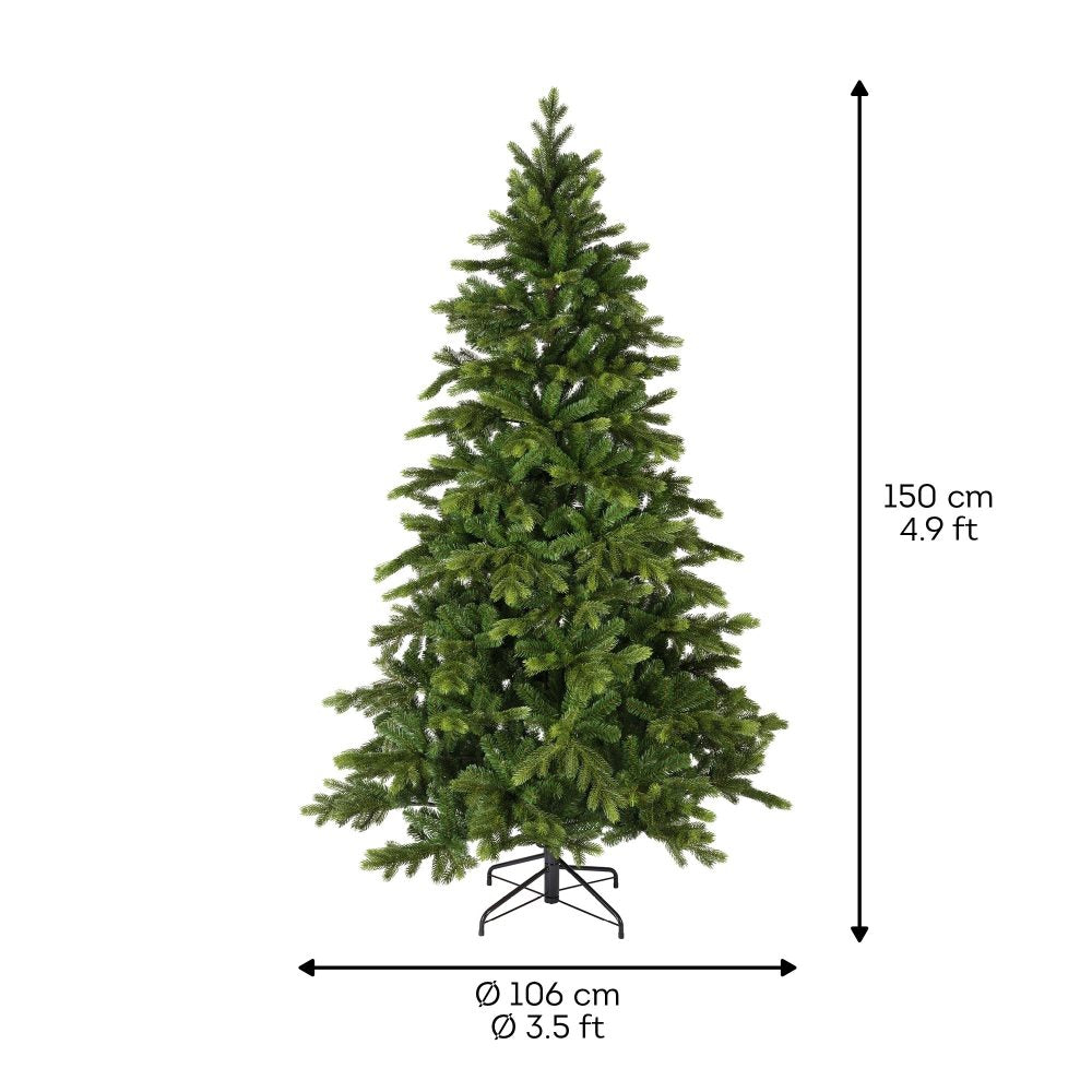 Galloway Spruce kunstkerstboom 150xø106cm | groen