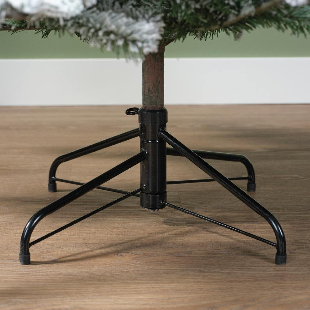 Balsamea Fir kunstkerstboom 180xø115cm | wit/met sneeuw