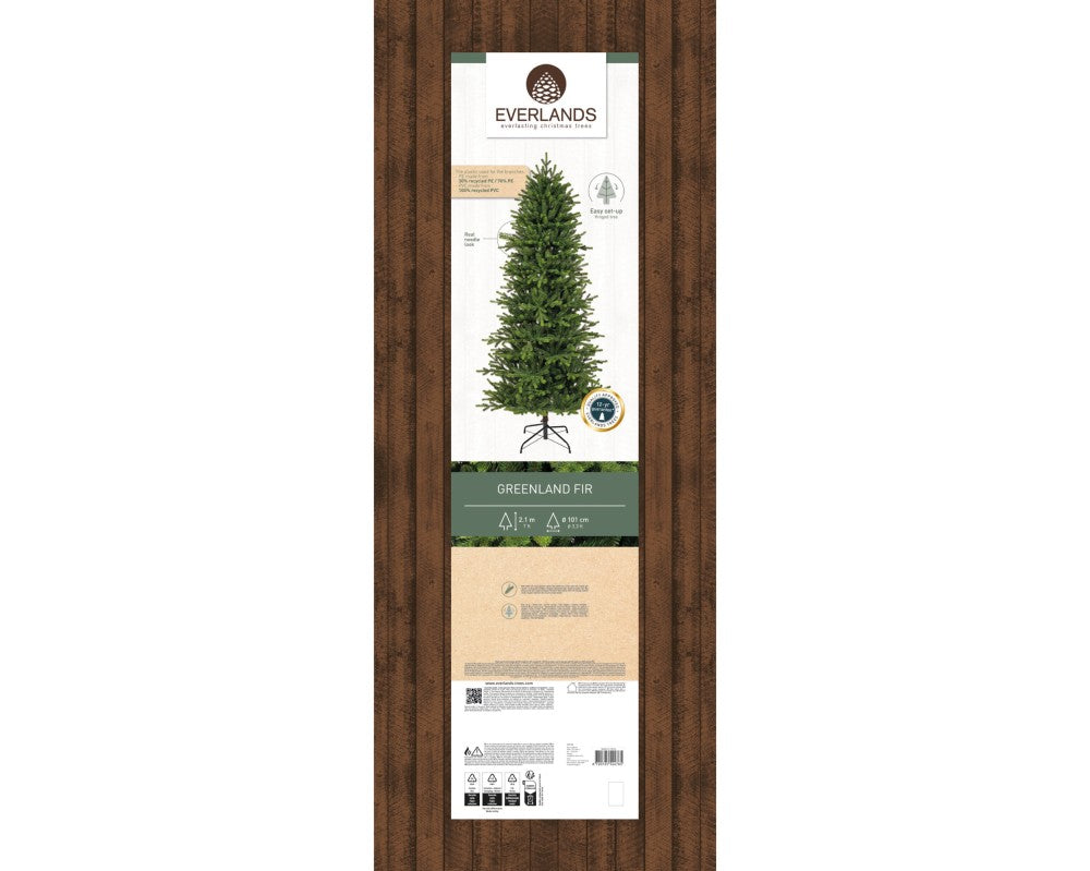 Greenland Fir kunstkerstboom 210xø101cm | groen