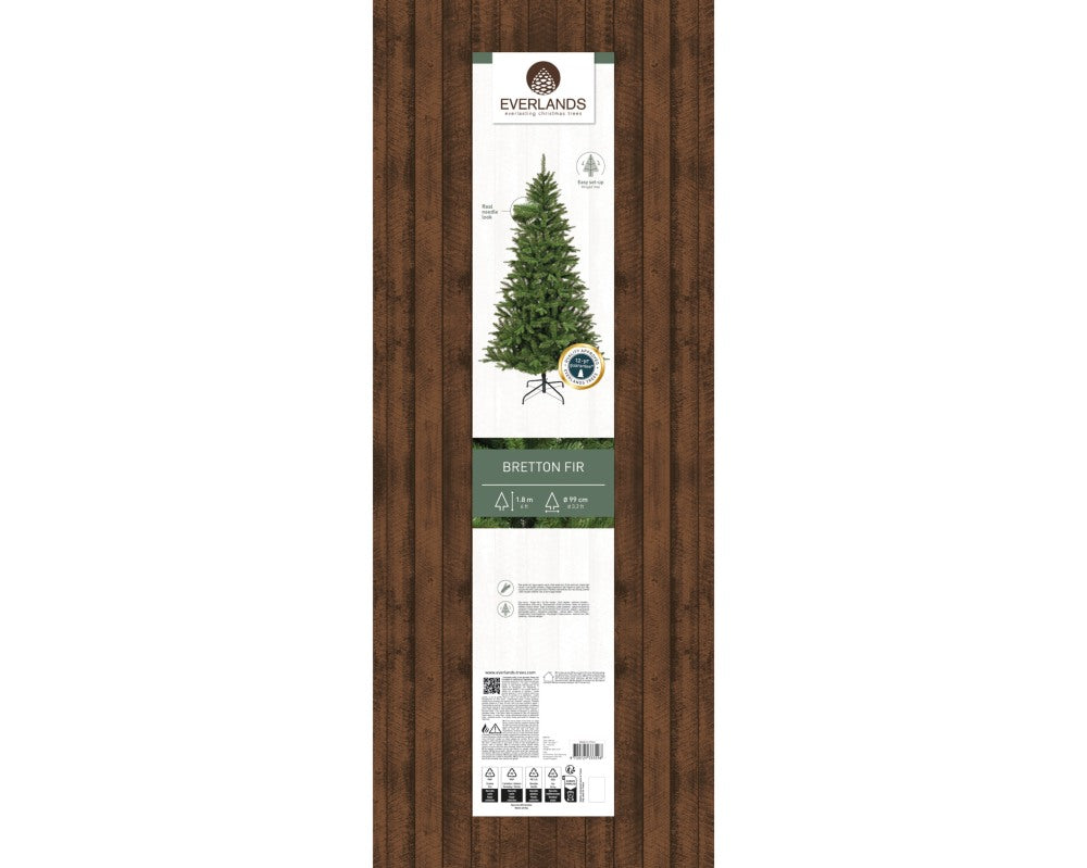 Bretton Fir kunstkerstboom 180xø99cm | groen