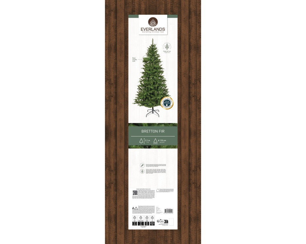 Bretton Fir kunstkerstboom 210xø110cm | groen