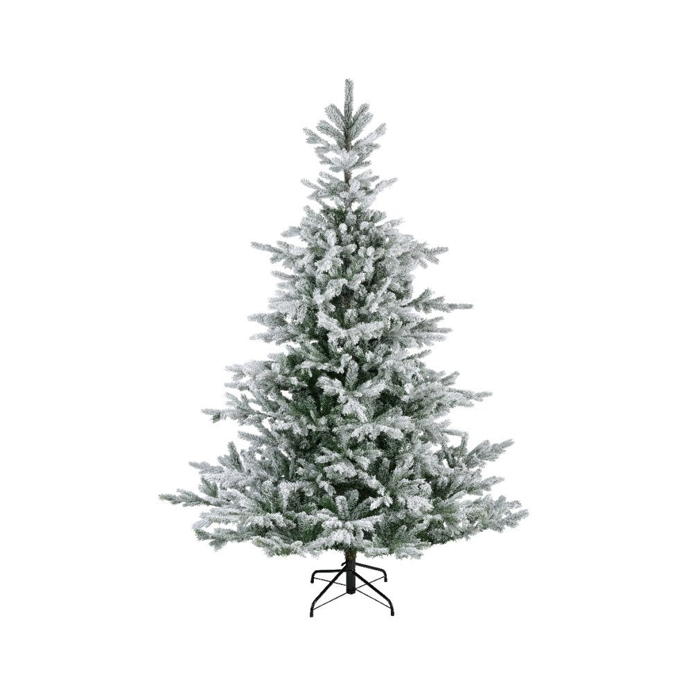 Grandis kunstkerstboom 450xø250cm | wit/met sneeuw
