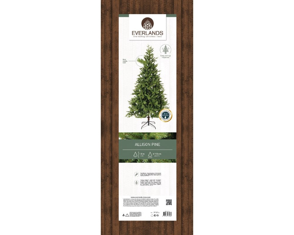 Allison Pine kunstkerstboom 180xø112cm | groen