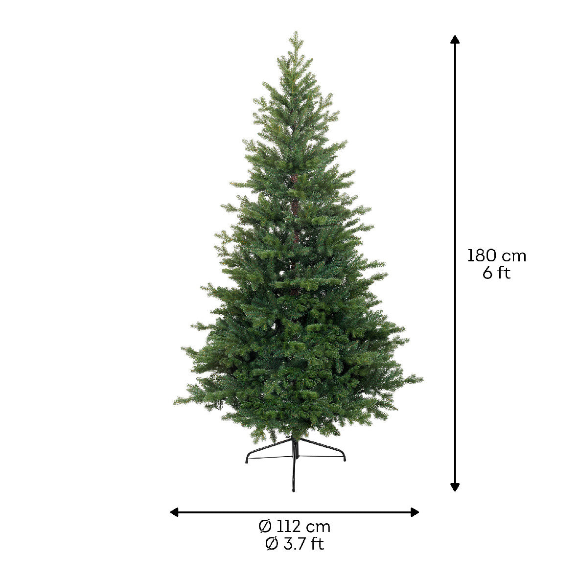 Allison Pine kunstkerstboom 180xø112cm | groen