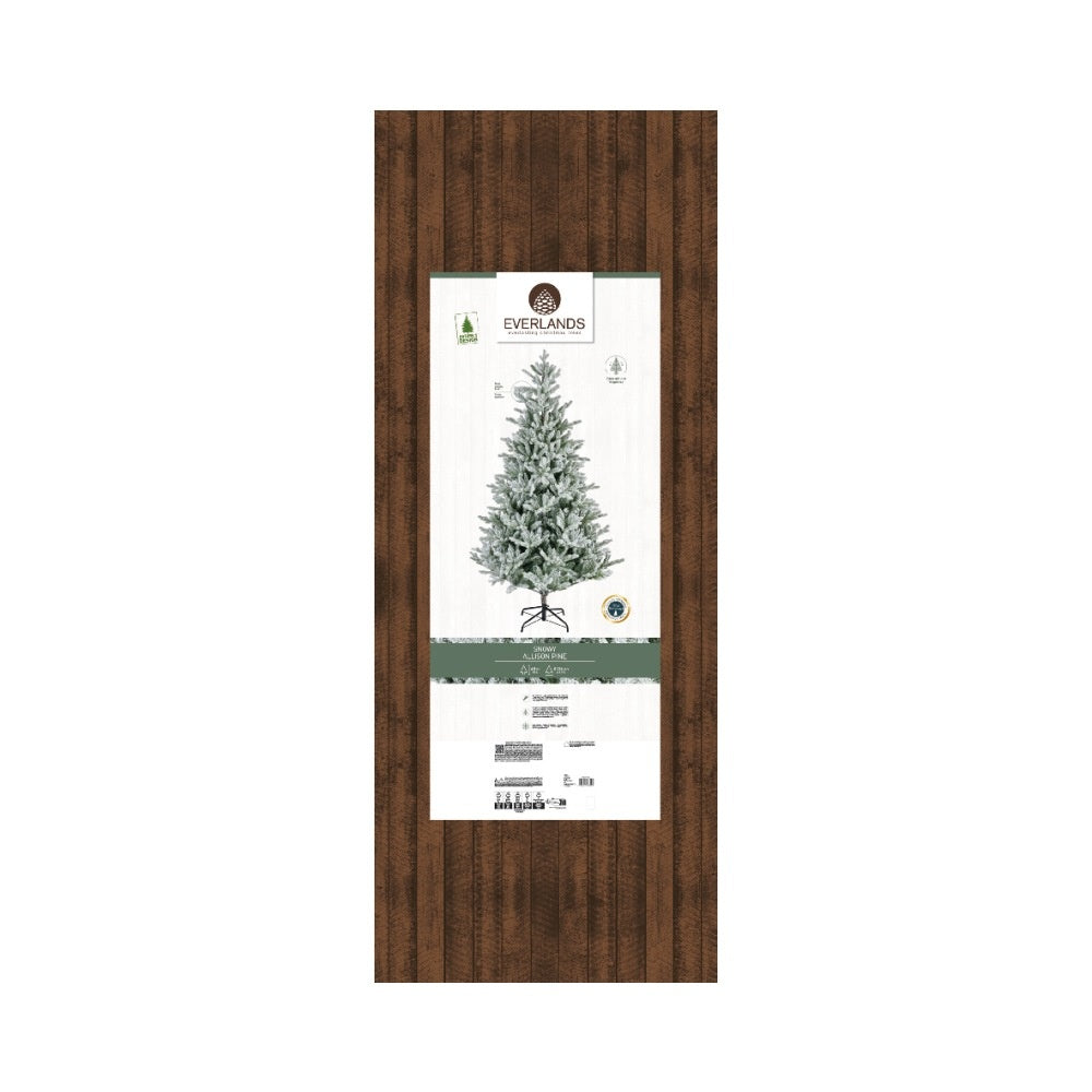 Allison Pine kunstkerstboom 450xø236cm | wit/met sneeuw