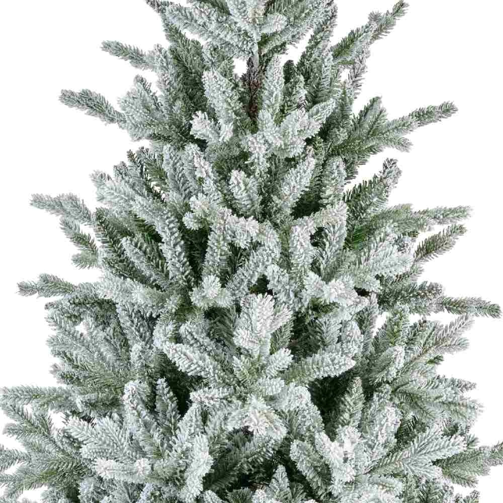 Allison Pine kunstkerstboom 450xø236cm | wit/met sneeuw