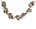 Kerstslinger | foam | rood met parelglans | 130cm