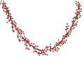 Kerstslinger met besjes | foam | rood | 150cm