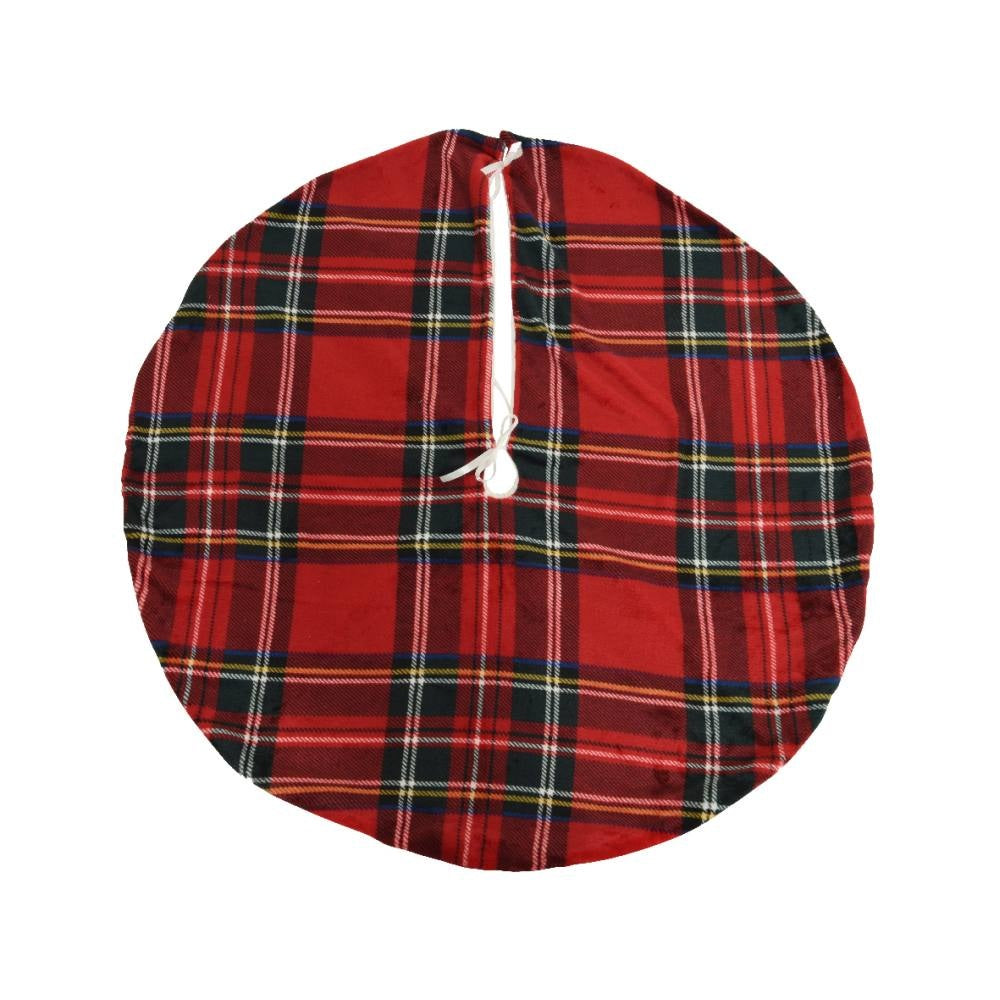 Boomrok | polyester | rood met ruitjes | 100cm