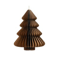 Papieren kerstbal | kerstboom | bruin | 15cm