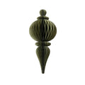 Kersthanger | papier | ornament vorm | groen | 80cm