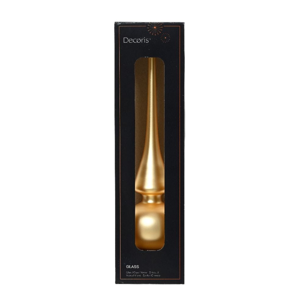 Piek van glas | mat | licht goud | 26cm
