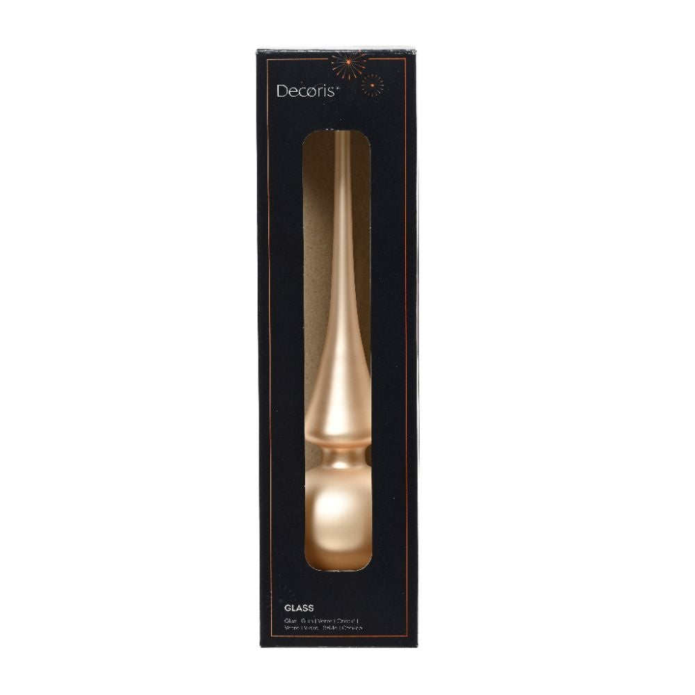 Piek van glas | mat | parel | 26cm