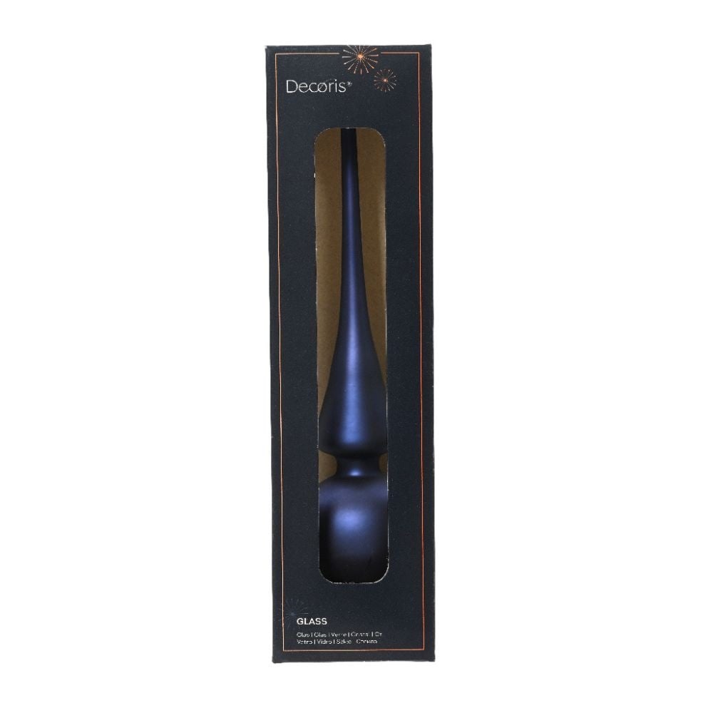 Piek van glas | mat | nachtblauw | 26cm