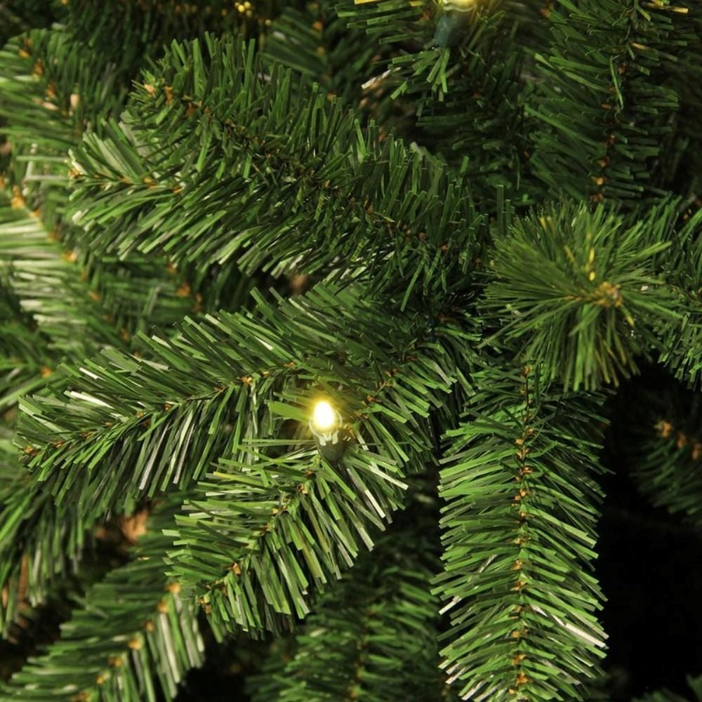 Charlton kunstkerstboom 185xø115cm | groen met 140 LED lampjes