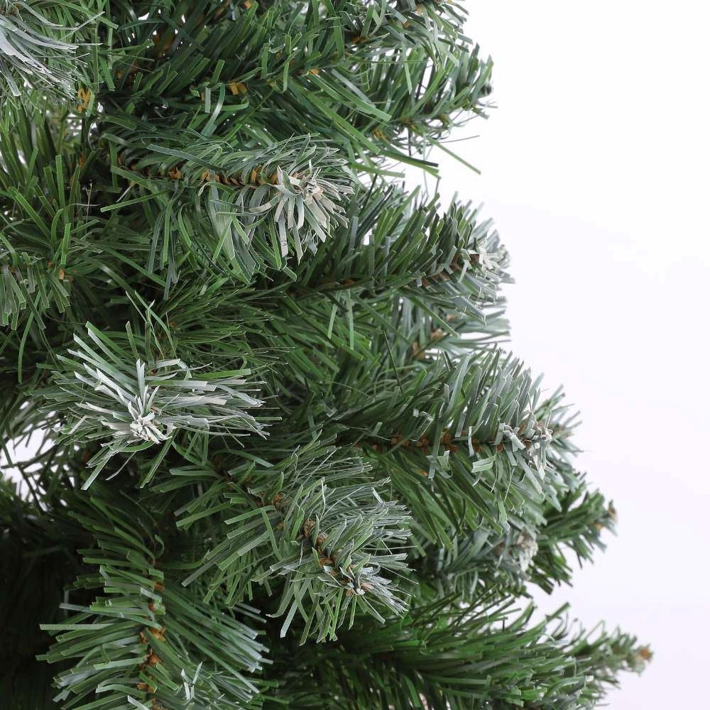 Norton frosted kerstboompje in jute zak 60xø23cm | groen met bevroren details