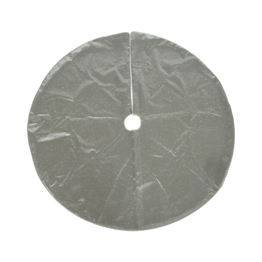 Kerstboomrok grijs | polyester | 120cm