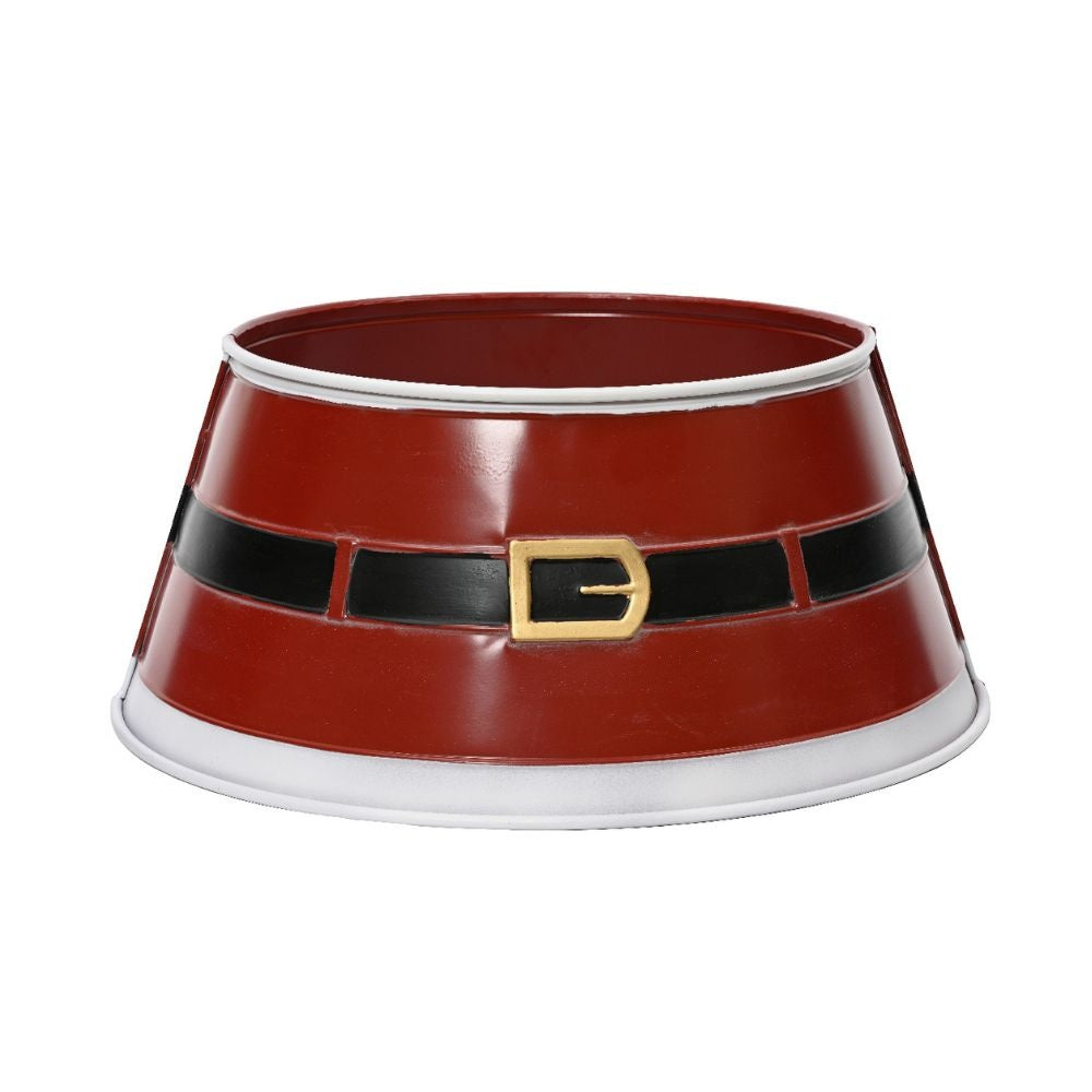 Boomring rood kerst | ijzer | D57 x H25 cm