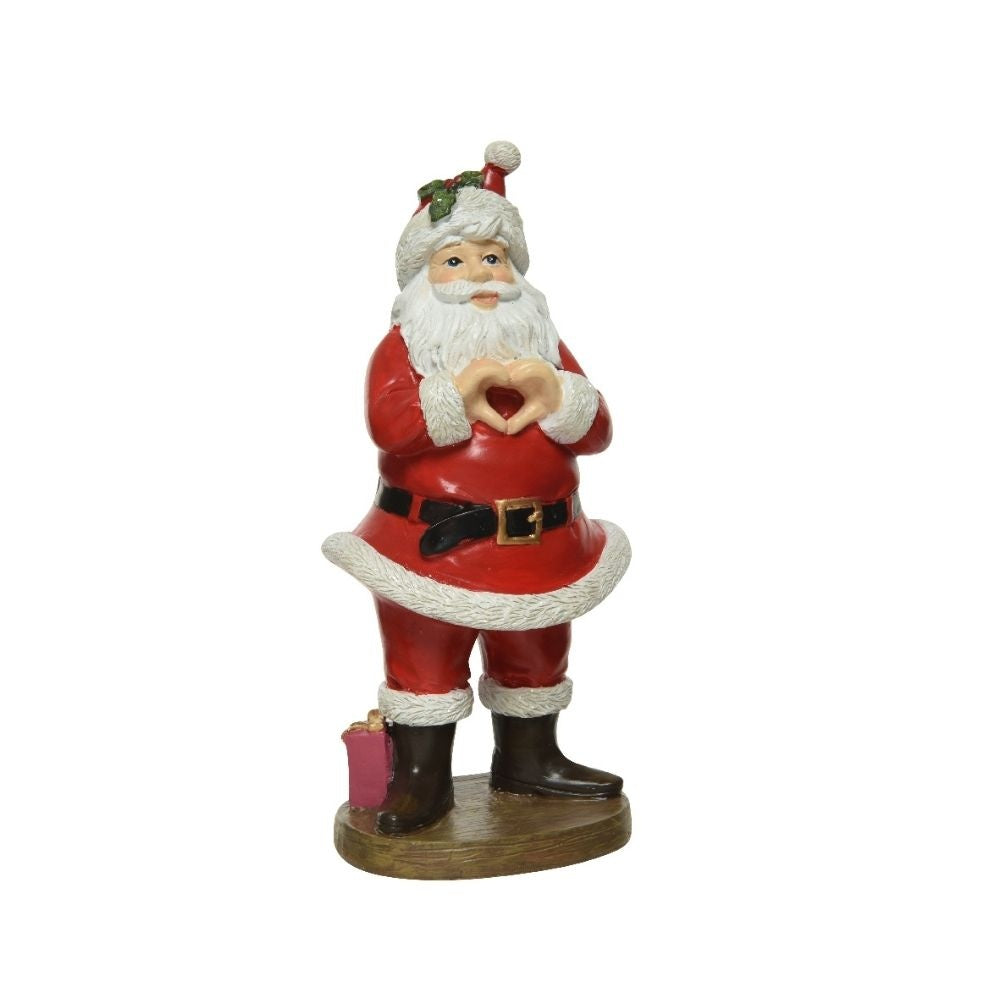 Kerstman die liefde toont | porselein | 21cm