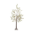 Boom met LED lampjes voor buiten | plastic | groen | warm wit | 150cm