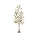 Boom met LED lampjes voor buiten | plastic | groen | warm wit | 180cm