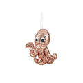 Kersthanger champagne octopus | 14cm