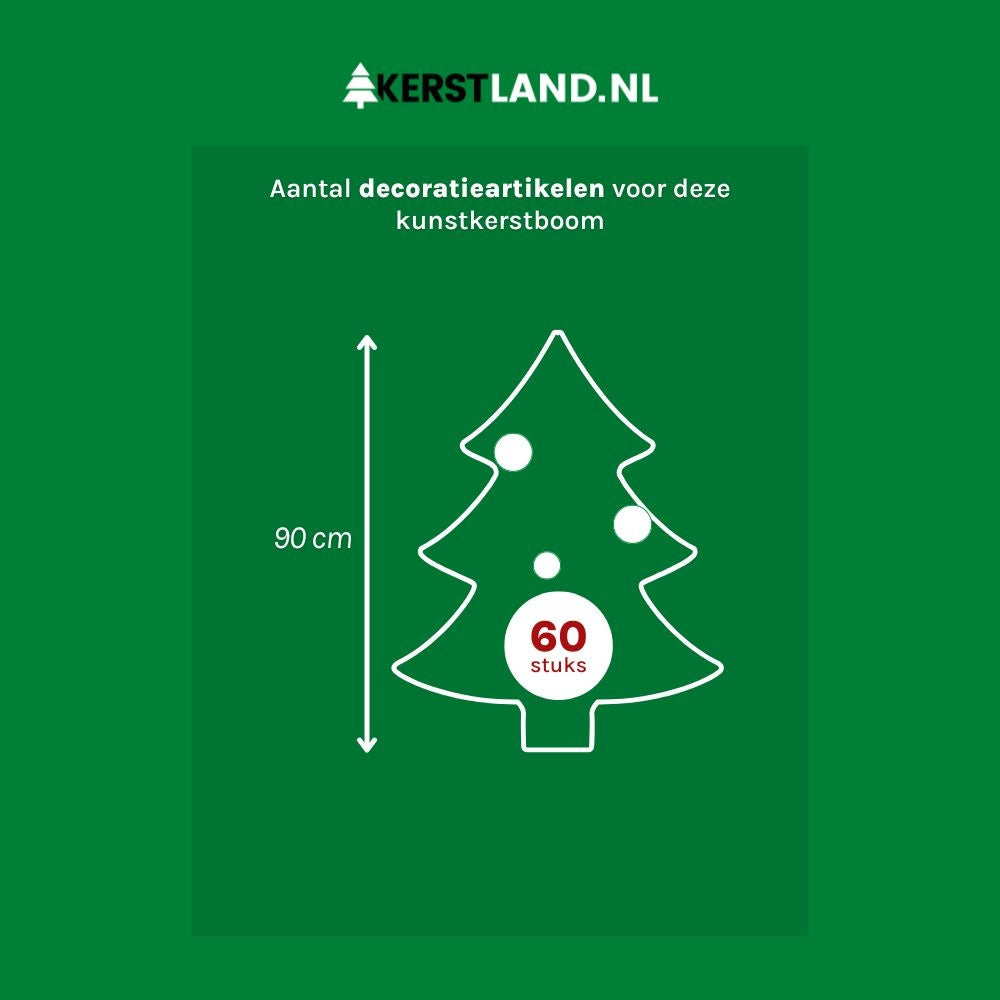 Norton kerstboompje in pot 90xø50cm | groen