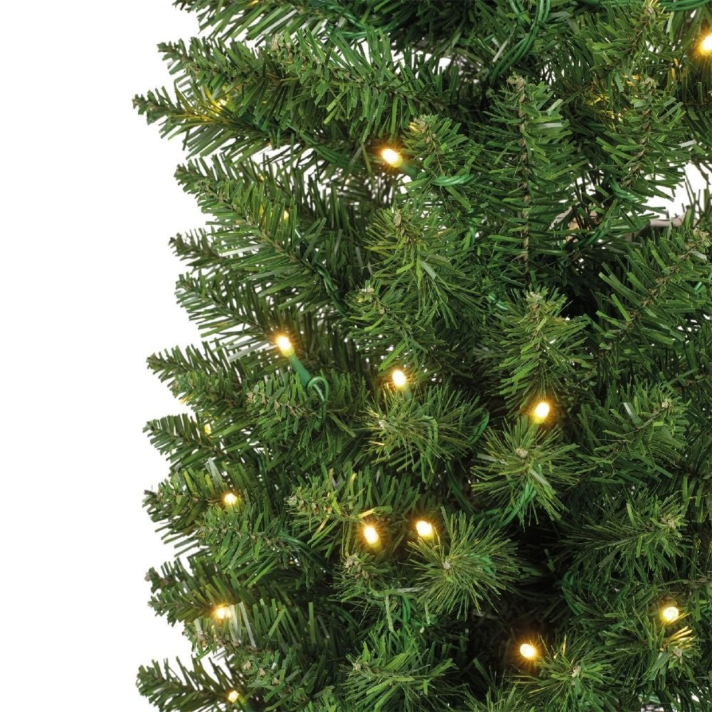 Pencil Pine Classic kunstkerstboom smal 240xø70cm | groen met 380 LED lampjes