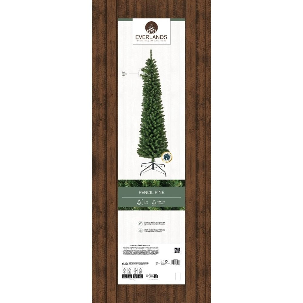 Pencil Pine Classic kunstkerstboom smal 300xø80cm | groen